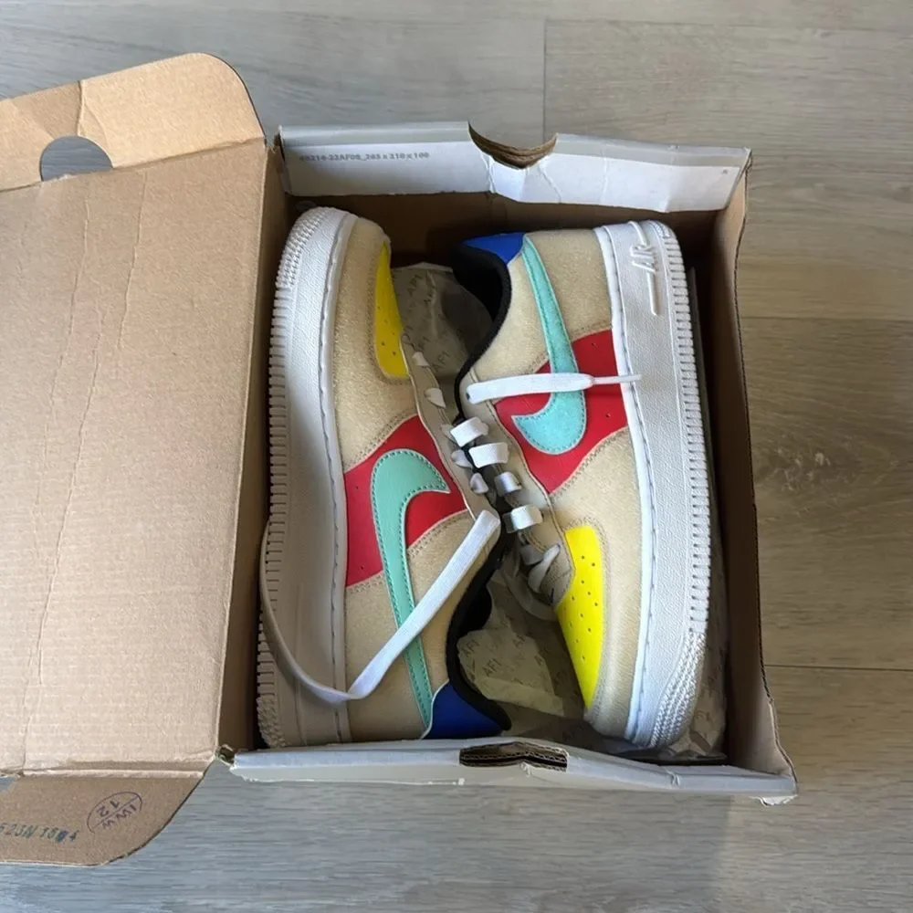Nike Air Force 1‎ LV8 1 4Youth Sandrift Emerald Rise NWT in box